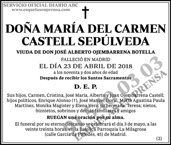 María del Carmen Castell Sepúlveda